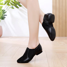Load image into Gallery viewer, Genuine Leather Jazz Dance Practice Shoes – Soft Sole, Women &amp; Kids