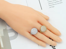 Load image into Gallery viewer, CZ Oval Adjustable Ring, Sku#B188