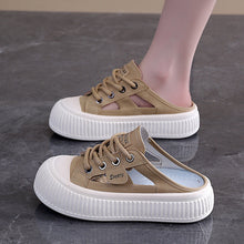 Load image into Gallery viewer, Women's Cutout Slide Sneakers | Breathable Lightweight Platform Half-Slippers