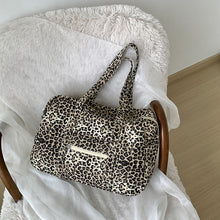 Load image into Gallery viewer, Leopard Print Canvas Women's Shoulder Bag – Streetwear Everyday Tote