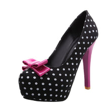 Load image into Gallery viewer, Bow Stiletto High Heels Pointed Toe Women's Dress Shoes