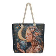 Load image into Gallery viewer, Double Sided Jacquard Embroidered Canvas Tote Bag