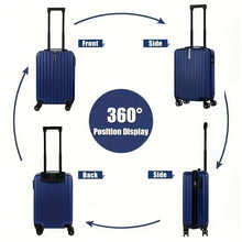 Load image into Gallery viewer, 2-Piece Spinner Luggage Set – 20” Carry-On &amp; 14” Crossbody Handbag