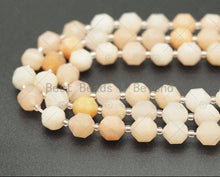 Load image into Gallery viewer, Pink Aventurine Double Point Beads, Sku#U1303