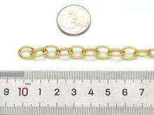 Load image into Gallery viewer, Gold Oval Link Chain by Yard/Necklace,sku#LD371/LD19