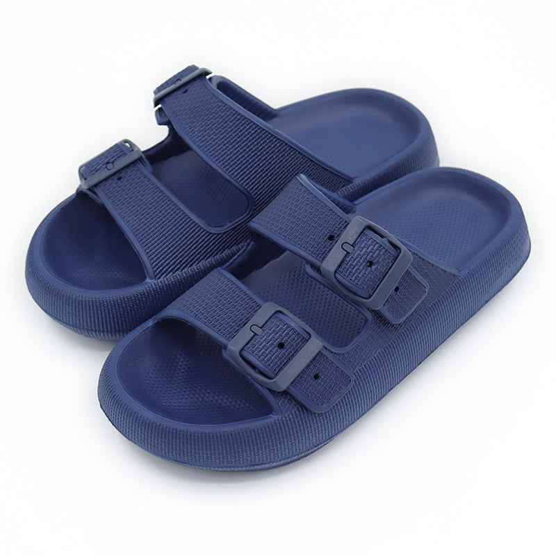 Women's Platform Buckle Sandals - Soft EVA Sole Summer Slippers
