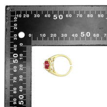 Load image into Gallery viewer, Big Fuchsia Pink Heart CZ Statement Adjustable Ring, Sku#A317
