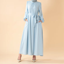 Load image into Gallery viewer, Candy Color Pleated Abaya | Must-have Essential Basic Dress (MA142)