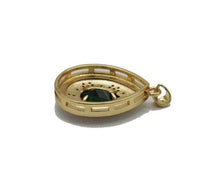 Load image into Gallery viewer, Large Gold CZ Enamel Teardrop Shape Focal Pendant, Sku#LK727