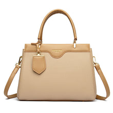 Load image into Gallery viewer, Elegant Patchwork PU Leather Shoulder Tote Bag - Large Capacity Women's Handbag with Phone Pocket