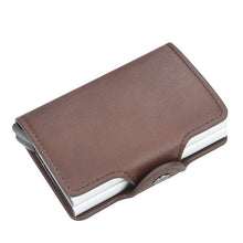 Load image into Gallery viewer, Double-Layer RFID Blocking Card Holder – Anti-Magnetic &amp; Anti-Theft Slim Wallet