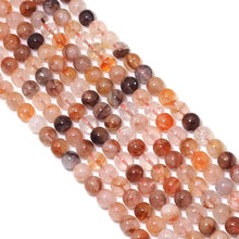 Load image into Gallery viewer, Genuine Red Hematoid Quartz Round Smooth Beads, 6mm/8mm/10mm, Sku#U1598