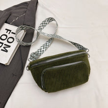 Load image into Gallery viewer, Corduroy Crossbody Bag for Women - Lightweight Minimalist Streetwear Style