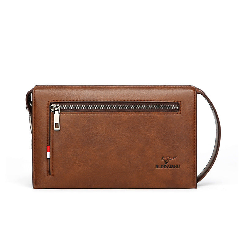 Men's Combination Lock Clutch Wallet | PU Leather Anti-Theft Business Wallet