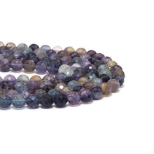 Load image into Gallery viewer, Genuine Colorful Fluorite Round Faceted Beads, 8mm, Sku#U1515