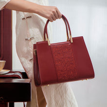 Load image into Gallery viewer, Embroidered Red Handbag – Traditional Chinese Art Style Women's Shoulder Bag
