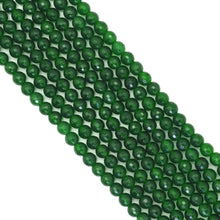 Load image into Gallery viewer, Green Jade Round Faceted Beads, 6mm, Sku#U1709