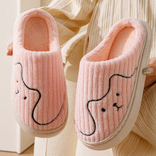 Load image into Gallery viewer, Women's Striped Cat Slippers | Warm Plush Non-Slip Indoor House Shoes