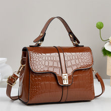 Load image into Gallery viewer, Women's PU Leather Crossbody Bag – Retro Flap Shoulder Bag with Multiple Compartments