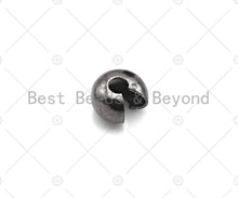 Load image into Gallery viewer, 50pc 4mm/5mm Crimp Covers, Gold, Silver, Rose Gold, Gunmetal Crimp Cover, Crimp Beads, Crimp End, Knot Covers,sku#C123