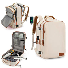 Load image into Gallery viewer, Men's Large Oxford Cloth Backpack – 36–55L Casual Travel Bag