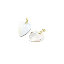 Load image into Gallery viewer, Mother of Pearl Abalone Shell Heart Shape Charm, Sku#LX461