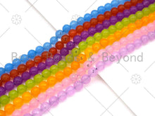 Load image into Gallery viewer, Quality Natural Lime/Blue/Purple/Pink/Orange/Lavender Round Faceted Beads, Sku#UA229c