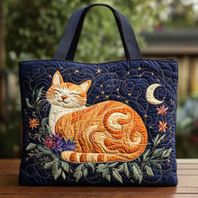 Load image into Gallery viewer, Quilted Digital Print Tote Bag - High Capacity Women's Shoulder Bag with Embroidery
