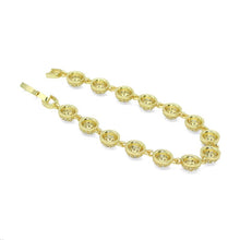 Load image into Gallery viewer, Gold Silver Half Ball Link Adjustable Bracelet, Sku#A330