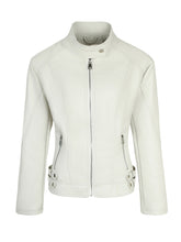 Load image into Gallery viewer, Plus-size Womens Slim-fit Stand-up Collar Jacket