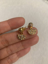 Load image into Gallery viewer, Dot and Half Circle Stud Earrings, Sku#J278