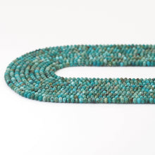 Load image into Gallery viewer, 3x4mm Genuine Chinese Turquoise Faceted Rondelle Beads, Sku#