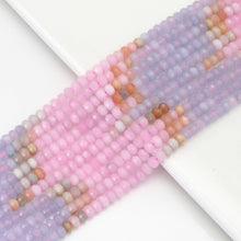 Load image into Gallery viewer, 4x6mm Genuine Morganite Faceted Rondelle Beads, Sku#U1657