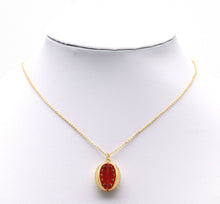 Load image into Gallery viewer, Gold CZ Enamel Watermelon Fruit Charm, Sku#LK730