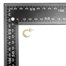 Load image into Gallery viewer, Small Gold Swirl Huggie Earrings, Sku#A251