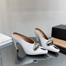 Load image into Gallery viewer, Square Toe Patent Leather High Heel Pumps With Buckle Strap | Women's Dress Shoes