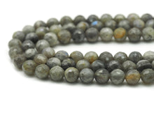 Load image into Gallery viewer, Natural Faceted Round Labradorite Beads, Sku#HY12