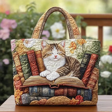 Load image into Gallery viewer, Quilted Digital Print Tote Bag - High Capacity Women's Shoulder Bag with Embroidery