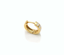 Load image into Gallery viewer, Gold Dots Colorful Enamel Huggie Earring, Y573
