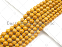 Load image into Gallery viewer, Quality Natural Yellow Jasper Round Smooth Beads, 8mm/10mm Jasper Beads, 15.5'' Full Strand, Sku#U1146