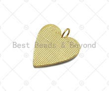 Load image into Gallery viewer, Gray Enamel Heart Pendant with Gold Finish, Enamel Heart, Gray Enamel Heart, 14x20/24x29/33x38mm, sku#FH171