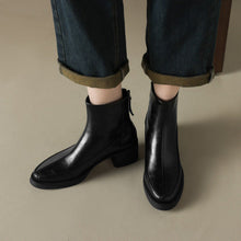 Load image into Gallery viewer, Women's Genuine Leather High-Heel Ankle Boots – Fall Winter Style