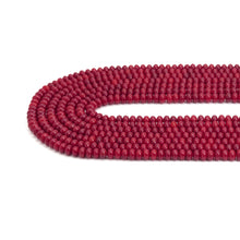 Load image into Gallery viewer, 4x6mm Quality Red Coral Smooth Rondelle Beads, Sku#U1972