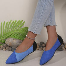 Load image into Gallery viewer, Women's Pointed-Toe Slip-On Flat Shoes | Breathable Fabric Everyday Flats