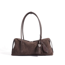 Load image into Gallery viewer, Women's Suede Leather Pillow Shoulder Bag | Minimalist Crossbody Handbag