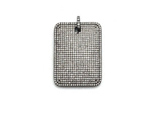 Load image into Gallery viewer, CZ Clear Micro Pave Large Rectangle Pendant, Rectangle Pave Pendant, Gold/Rose Gold/Silver/Gunmetal plated, 29x39mm, Sku#F666