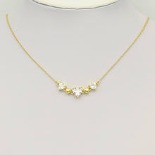 Load image into Gallery viewer, Heart CZ String Heart Connector Charm/ Necklace, Sku#LK944