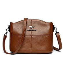 Load image into Gallery viewer, Women's Genuine Leather Embroidered Crossbody Bag – Large Capacity Shoulder Bag
