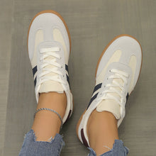Load image into Gallery viewer, Women's Retro Color-Block Sneakers - German Training Style Low-Top Casual Shoes