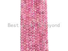 Load image into Gallery viewer, High Quality Natural Pink Tourmaline Checkerboard Cut Beads, 4mm Turtle Shell cut Tiny Tourmaline Beads, 16 Full strand, sku# U793
